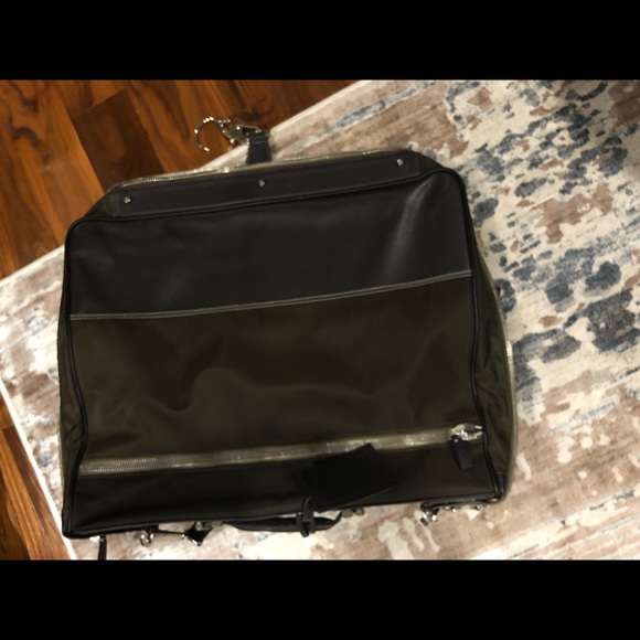 Leather travel bag for suits - Picture 5 of 7
